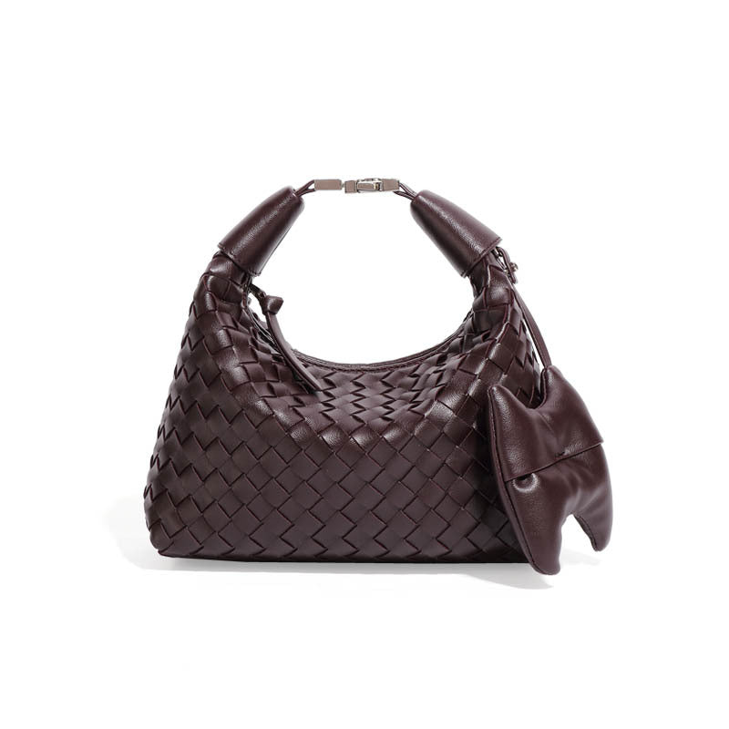 包包女2025新款手工编织包跨境手提饭盒包质感潮流休闲单肩斜跨包