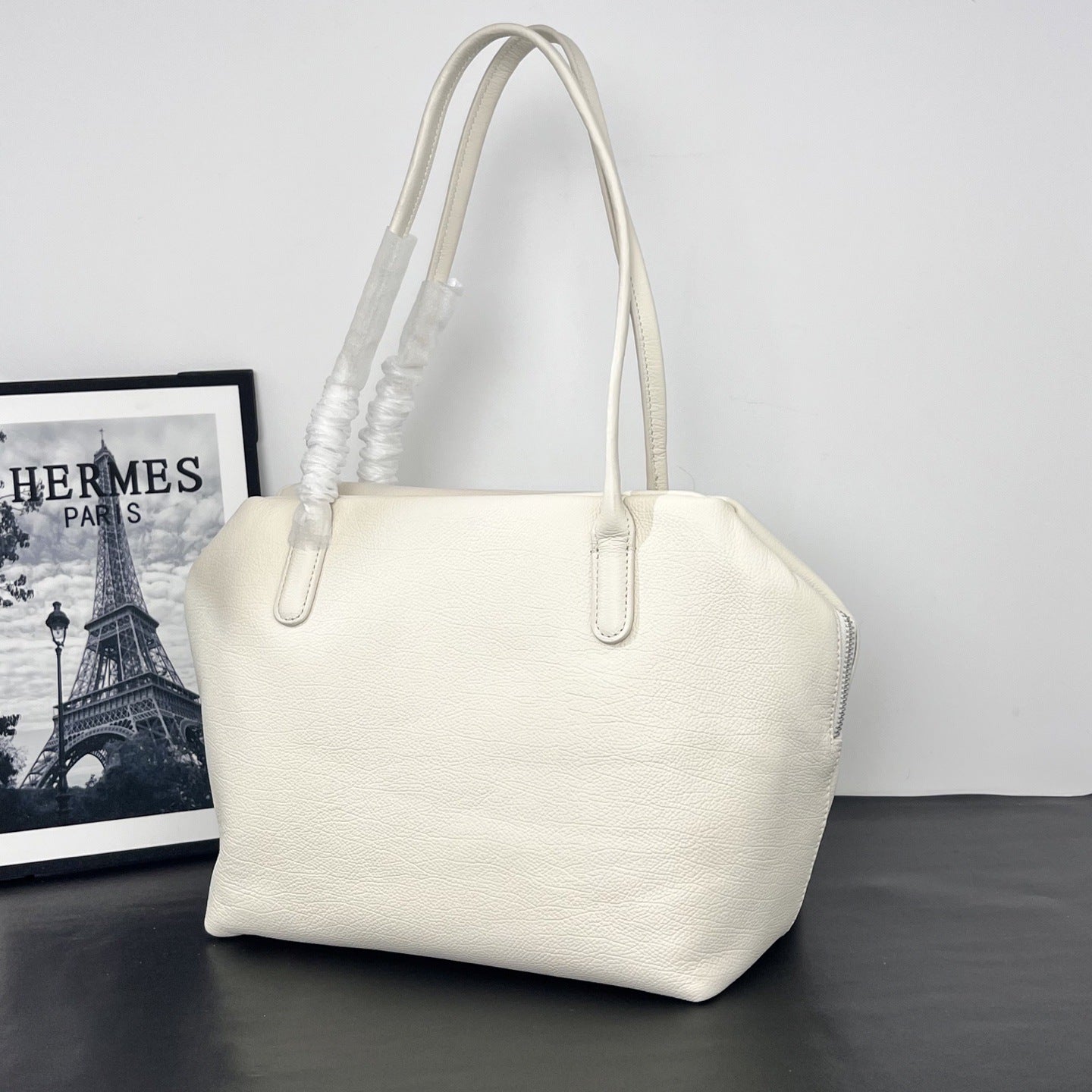 ROW新品Henri手提公文包托特包女大容量通勤真皮质感单肩腋下包