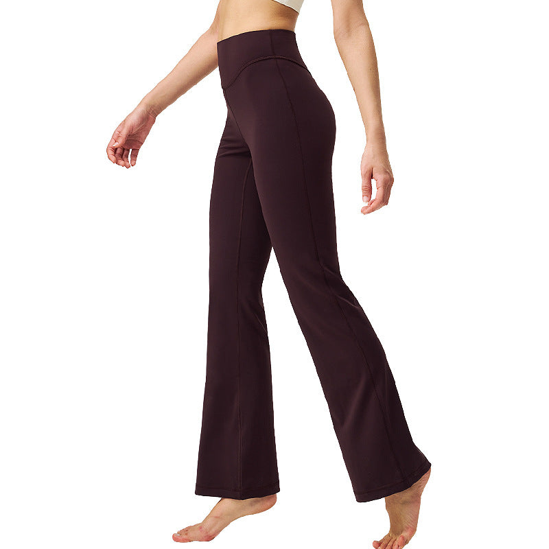 喇叭瑜伽裤女高腰提臀微喇健身长裤31.5"lulu阔腿裸感运动紧身裤