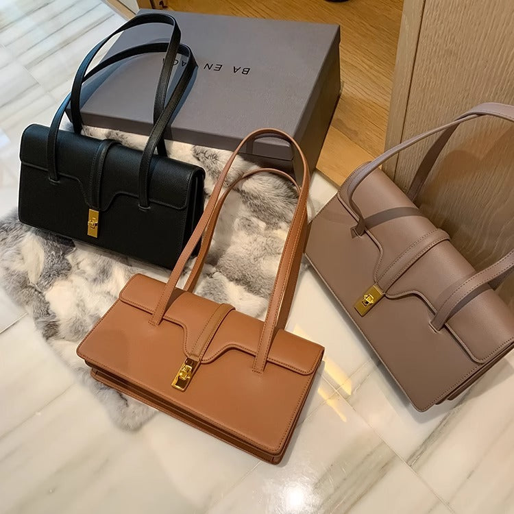 高级感风琴包包2023新款潮女包单肩手提时尚简约通勤腋下包 代发