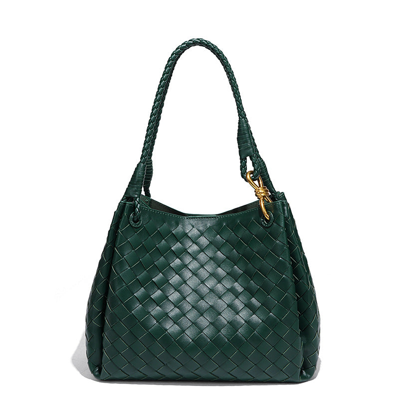 高级感新款手提包风车结水桶包手工编织包小众设计轻奢单肩斜跨包