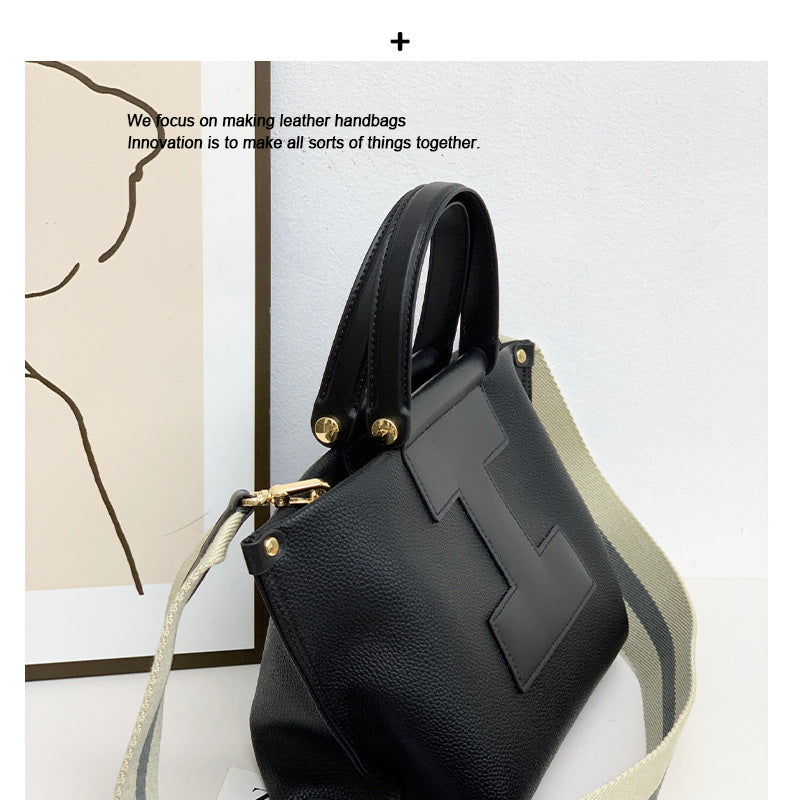 头层牛皮设计托特包女大容量真皮2024新款通勤腋下单肩斜挎女包包