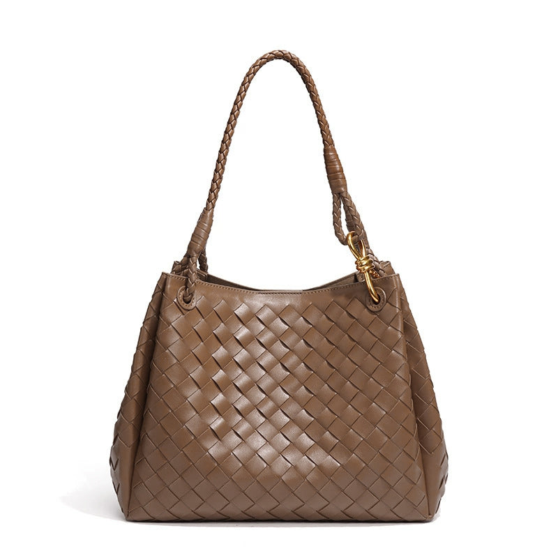 高级感新款手提包风车结水桶包手工编织包小众设计轻奢单肩斜跨包