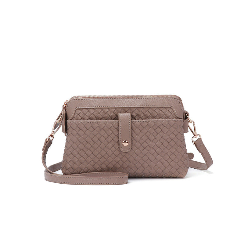 广州女包 2024工厂新款包包单肩多功能手提包编织斜跨包一件代发