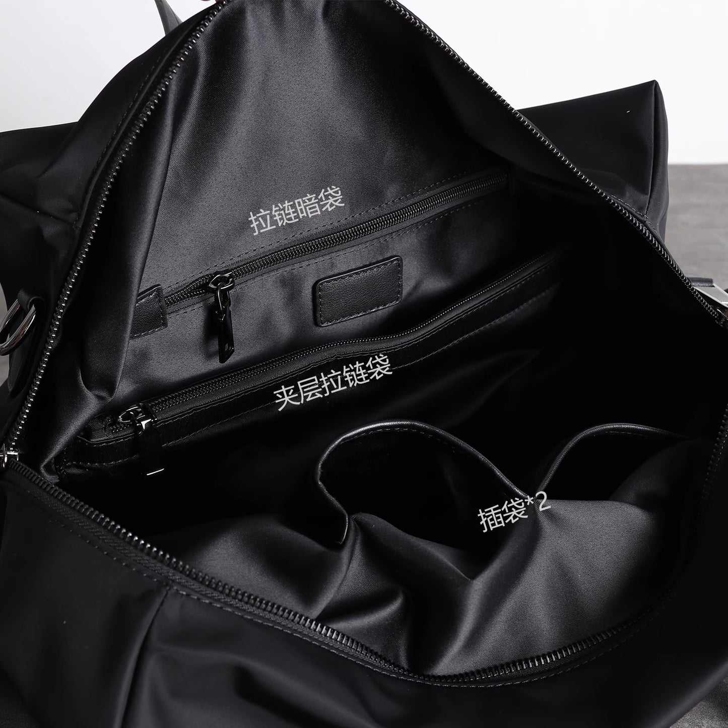 2025新款健身包男女手提斜挎大包包尼龙布防水大容量出差旅行李包