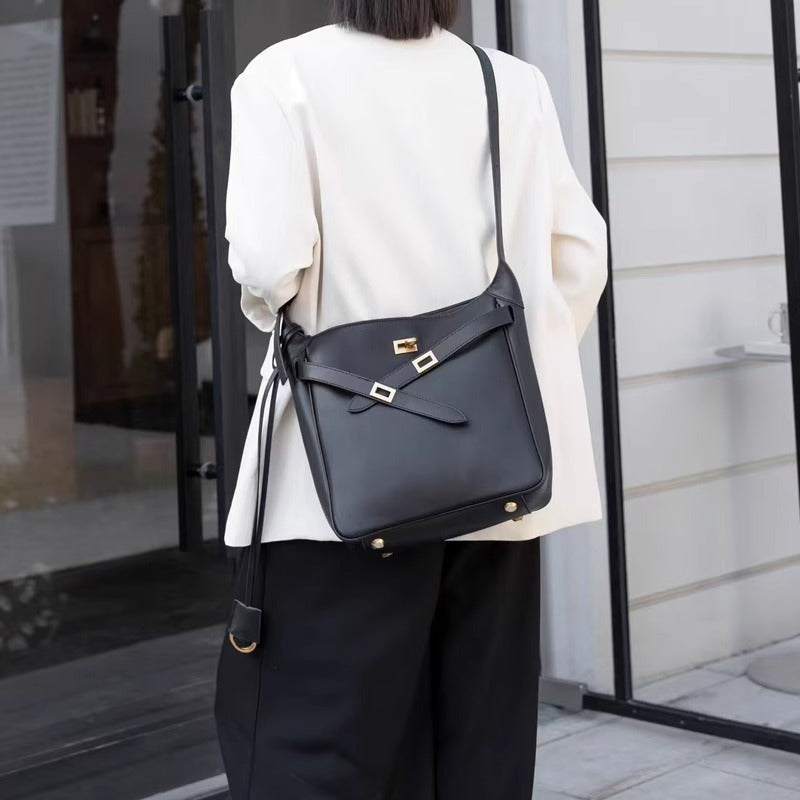 高品质B家欧货真皮女包rodeo腋下包时尚单肩横竖款hobo锁扣托特包