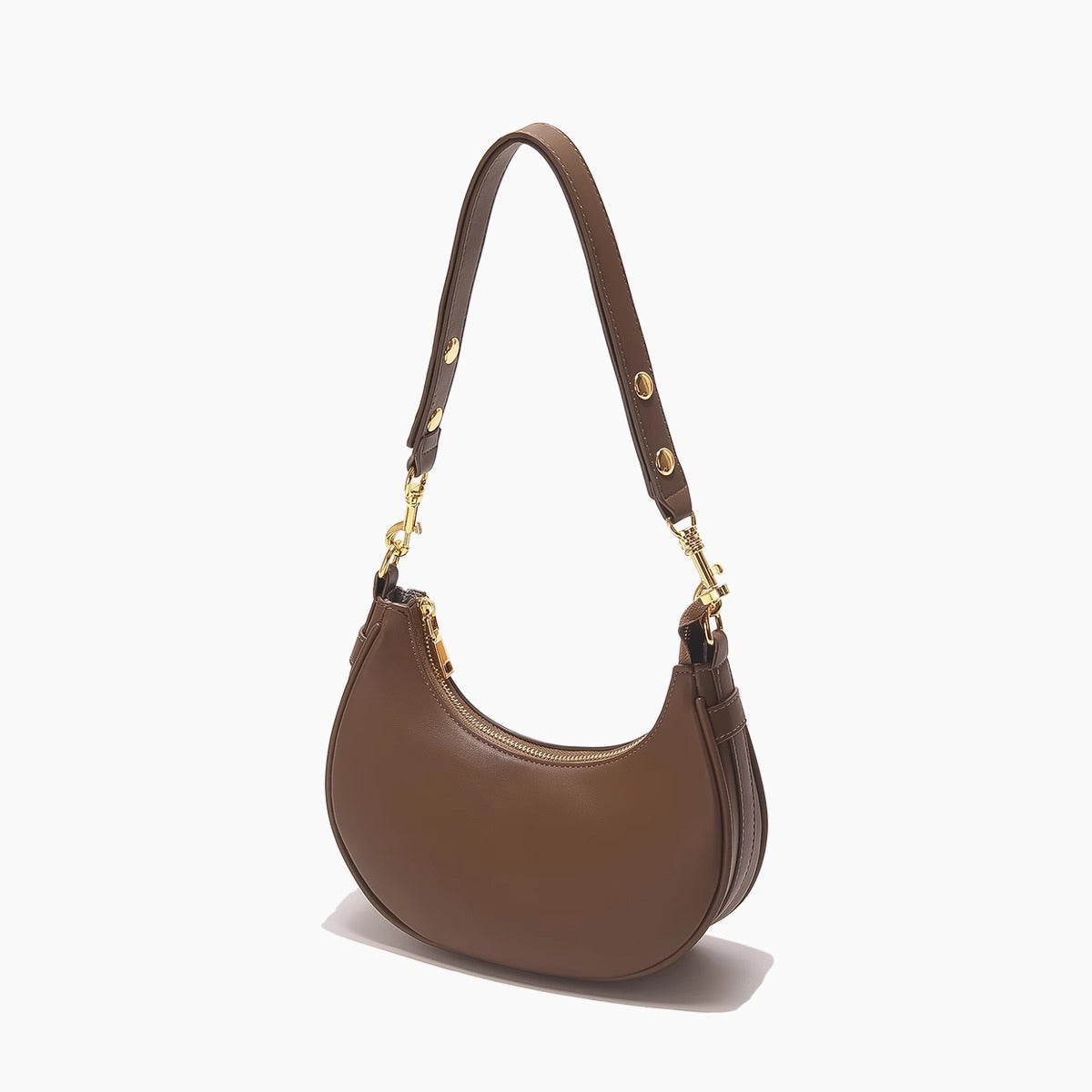 腋下包女真皮半月马鞍包手提包2024新款小众高级感牛皮单肩斜挎包