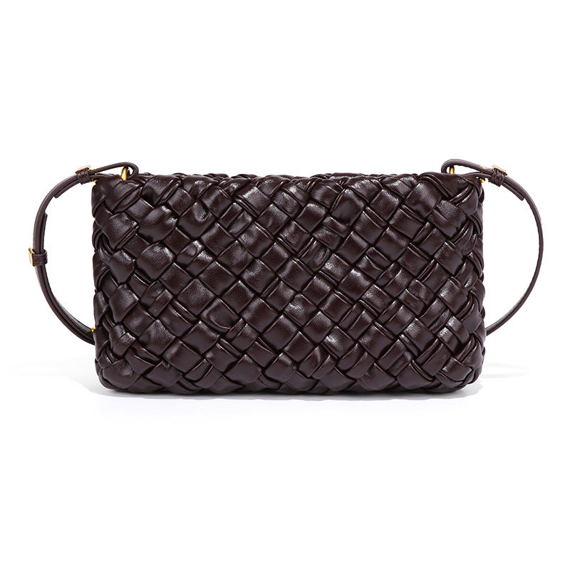 高级感小方包bags洋气单肩小包时尚百搭手机包简约编织精致斜挎包