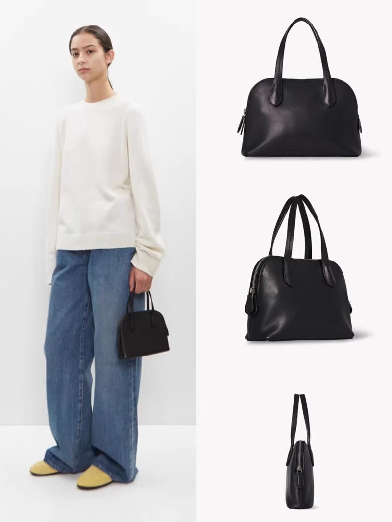 TROW Ingrid新款贝壳包 leather tote bag休闲真皮手提包一件代发