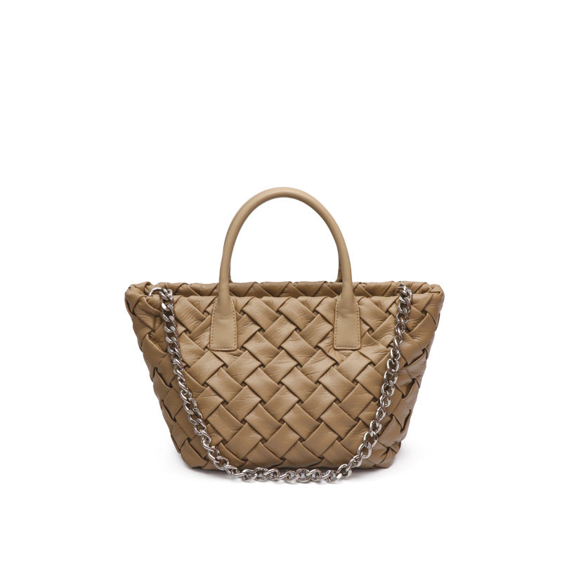 夏季新款菜篮子手工编织包包女简约休闲手提包小众腋下单肩斜跨包