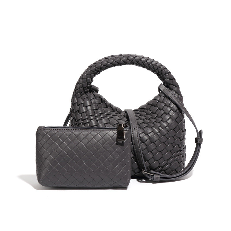 工厂编织菜篮子女包小巧复古休闲单肩斜挎饭盒包手提女包一件代发