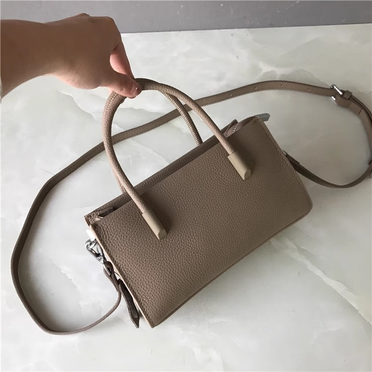 头层togo牛皮新款手提小包小众百搭单肩斜挎女包直播一件代发批发