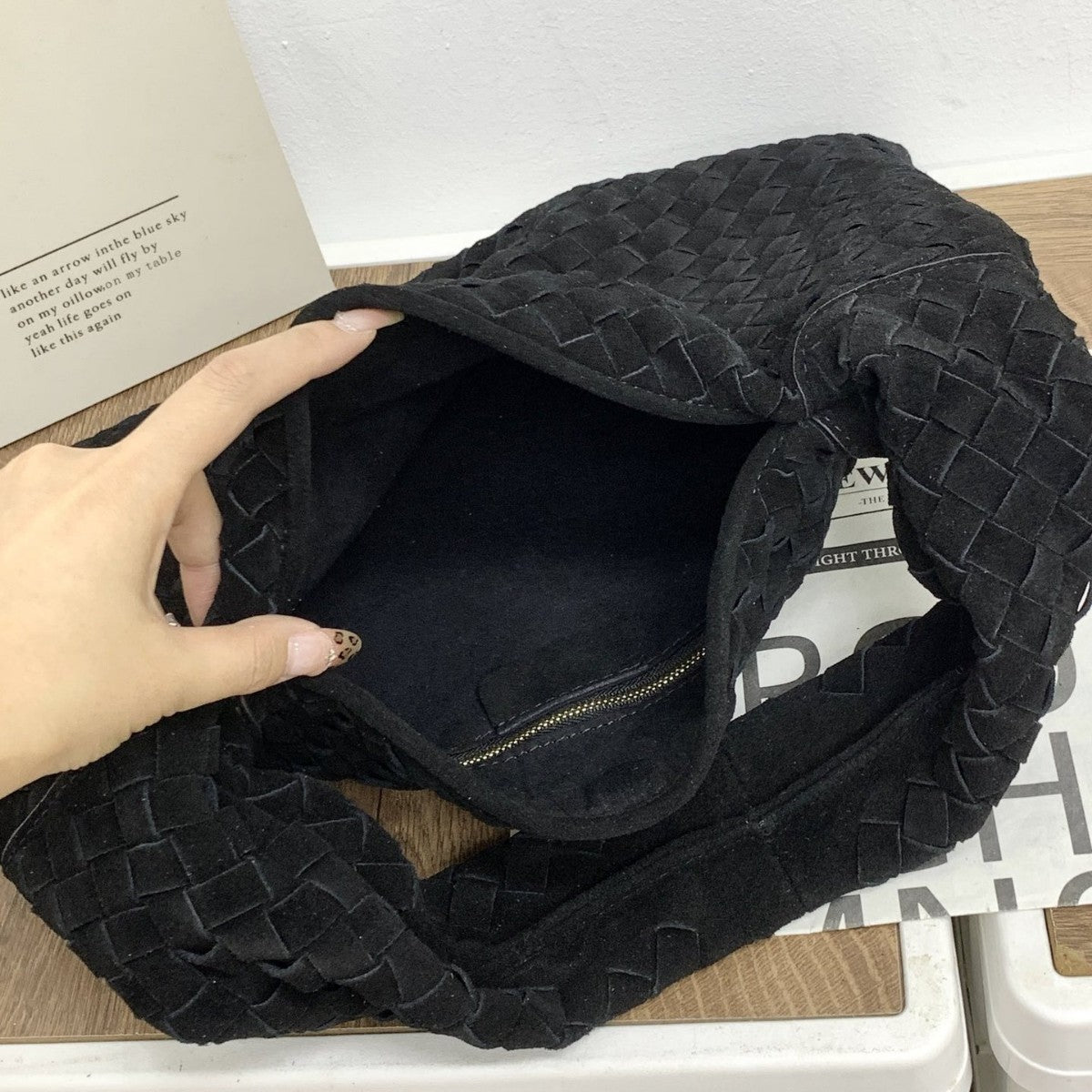 法式高级感编织包包女2024新款单肩腋下包小众质感手提通勤包百搭