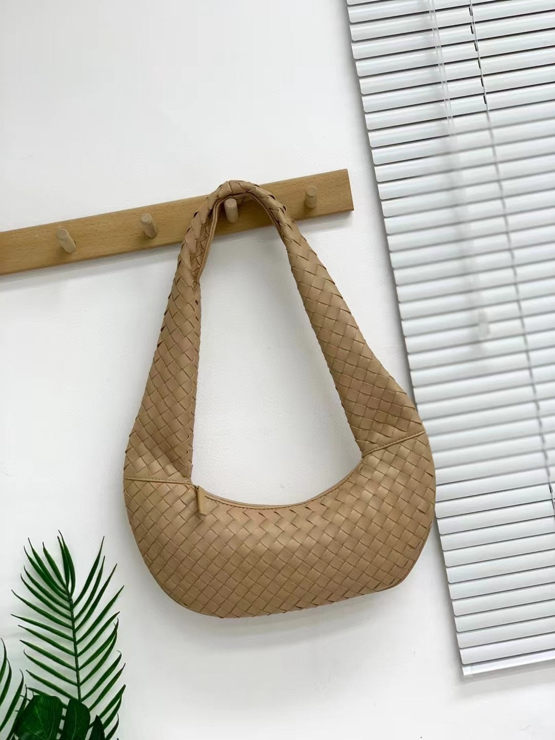 新款编织真皮羊皮和尚包化缘包托特包单肩手提女包大容量购物袋