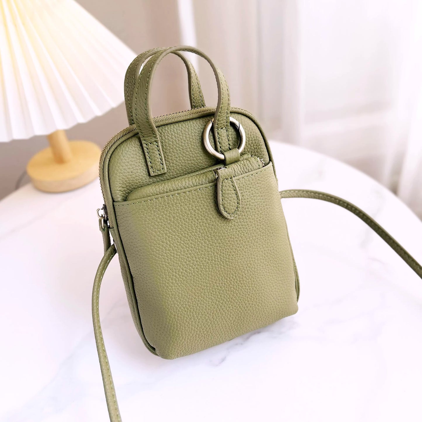 新款零钱钥匙包软皮文艺复古迷你小包包2024真皮手机包女斜挎小包