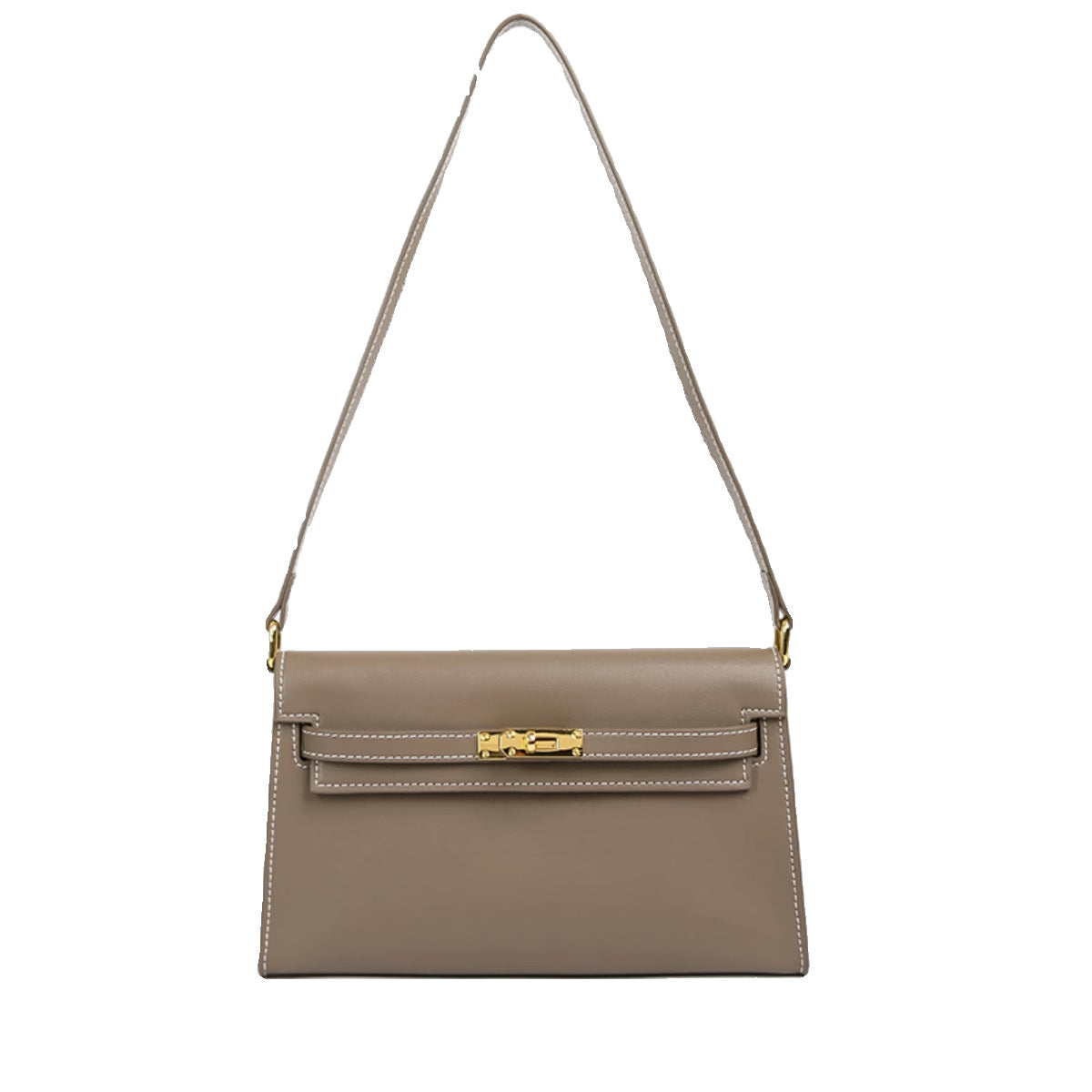 腋下包包女春夏2024新款通勤法棍包斜挎包高级质感复古单肩凯莉包