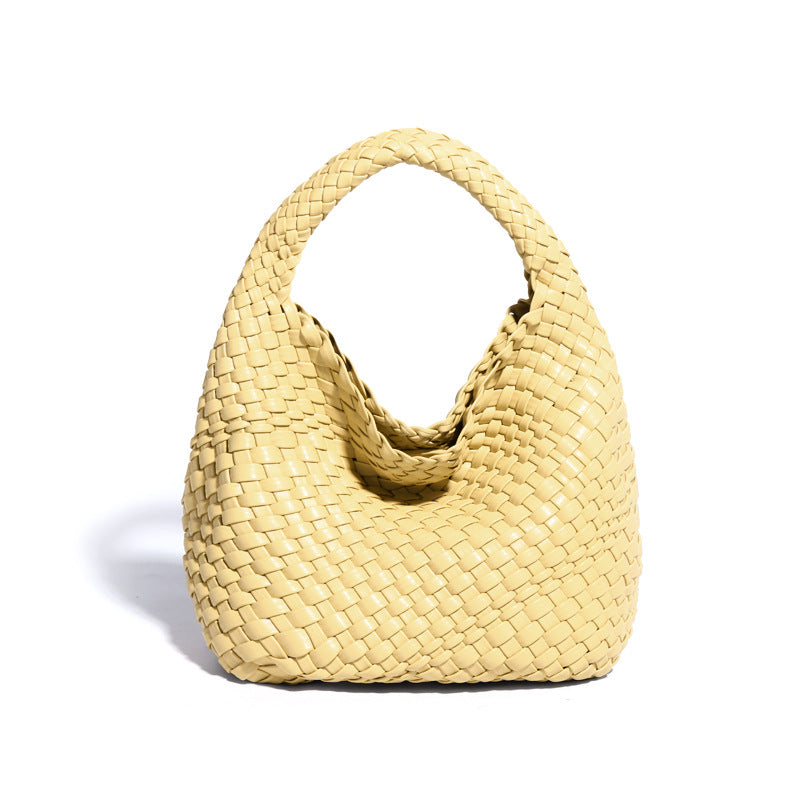 韩版时尚编织子母包纯色百搭简约手提包新款轻奢小众单肩斜挎女包