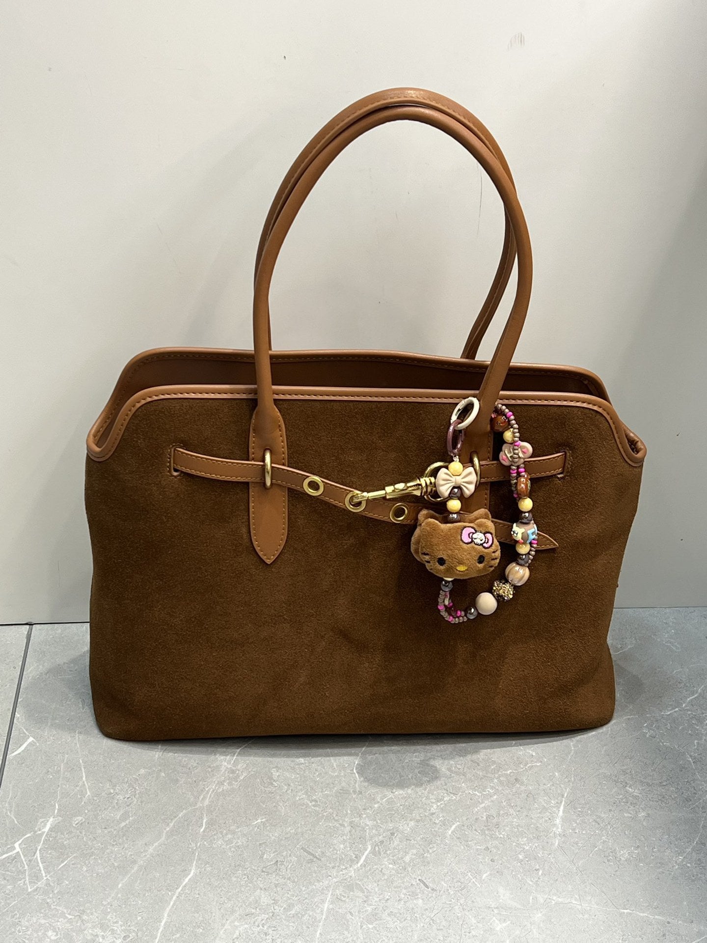 秋冬头层牛皮磨砂鹿皮托特包真皮大容量通勤单肩手提包女高级腋下