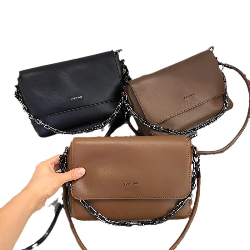 韩包潮流质感休闲包女2024新款洋气简约链条单肩包斜挎小方包潮