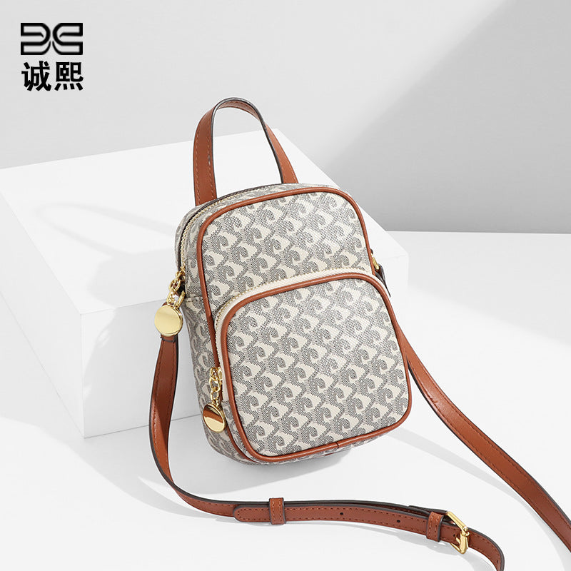 外贸包包女韩版时尚休闲大容量钱包拉链手机包新款狗牙单肩斜挎包