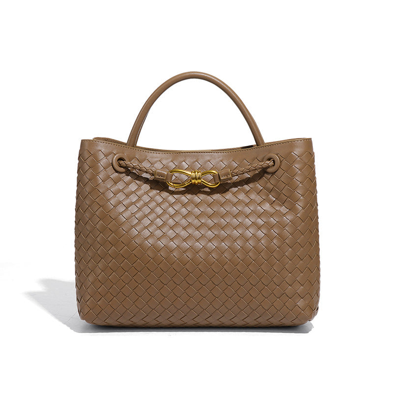 复古大容量包包女手工编织包包通勤百搭手提包时尚休闲单肩斜挎包