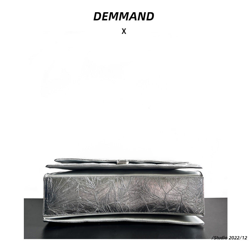 真皮沙漏包链条女士包大容量软头层小牛皮单肩斜挎时尚新款多隔层