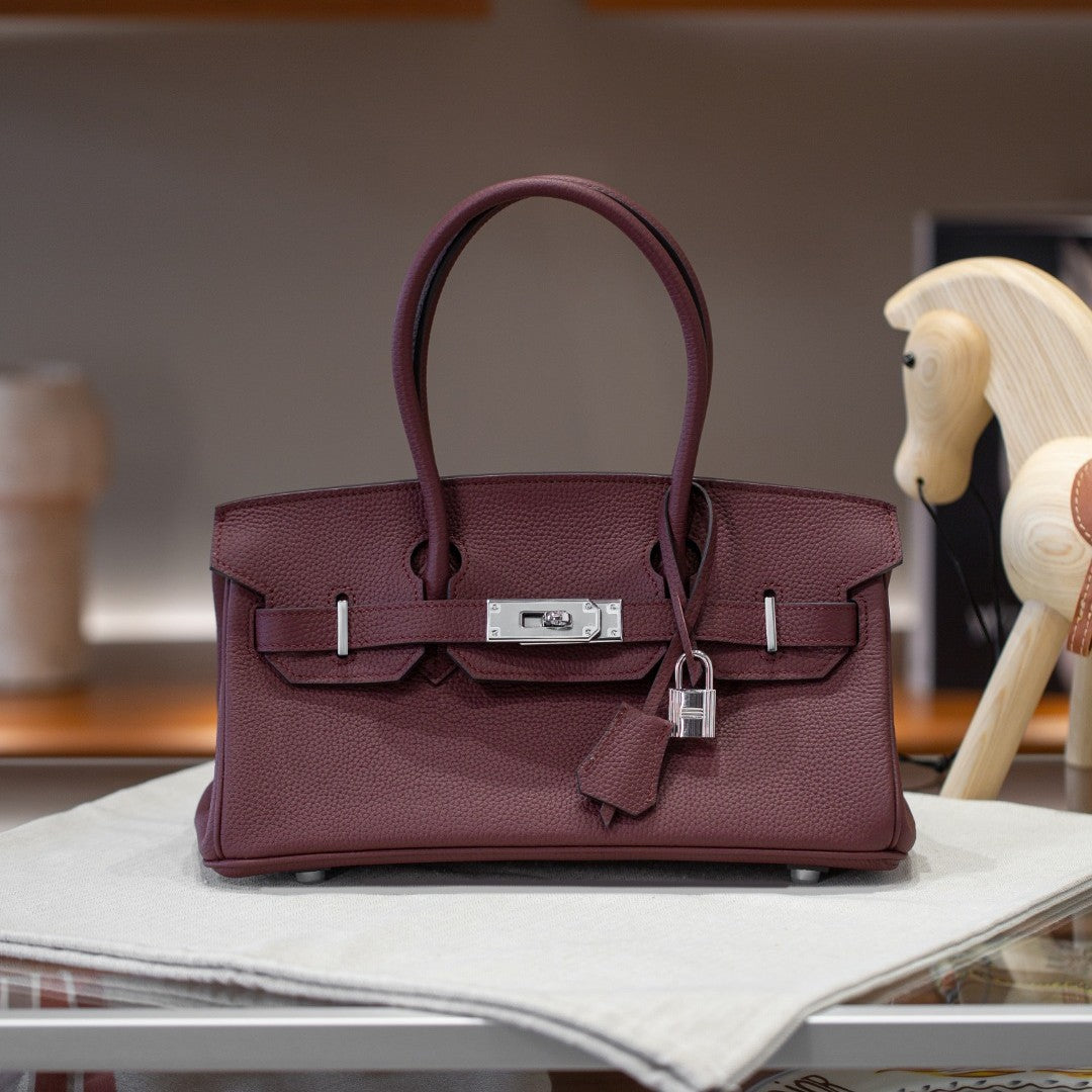 单肩包质感气质通勤手提包2025春夏季轻奢铂金包洋气百搭斜挎包