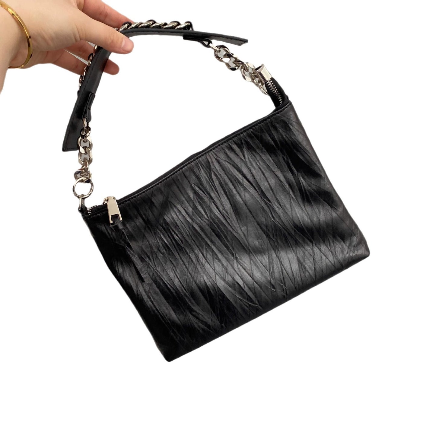 进口头层牛皮外贸韩版时尚小众休闲简约百搭轻便斜挎包直播批代发