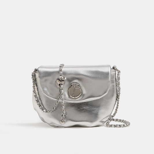 链条包夏天通勤斜挎小包包小众马鞍包包女2023新款潮高级质感单肩