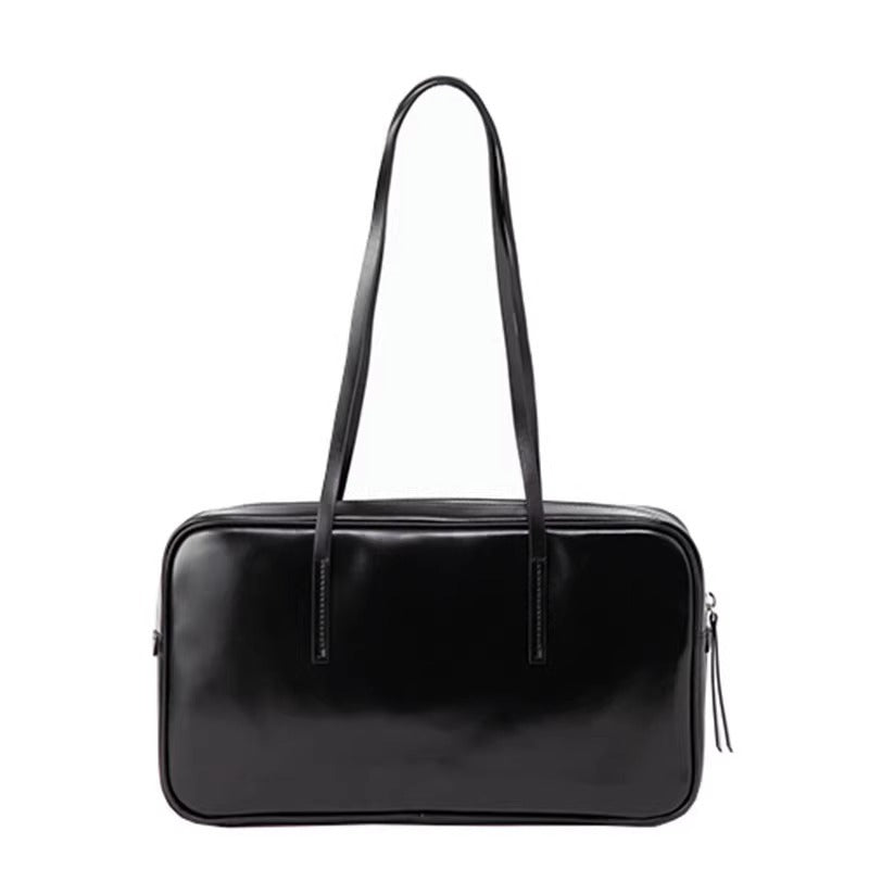 JK制服春夏高级感ins波士顿枕头包牛皮单肩斜跨大容量 无痕代发