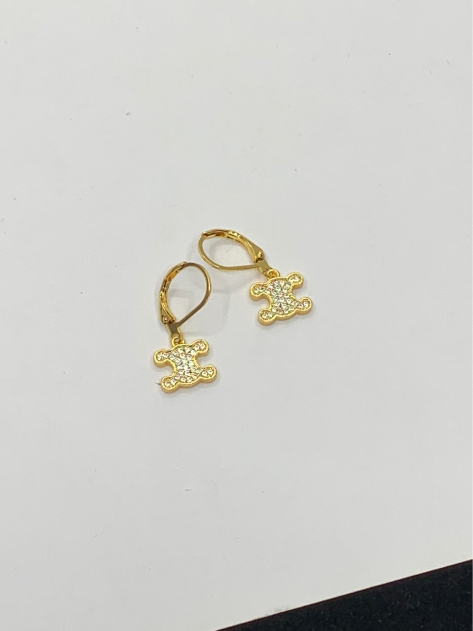 赛林家22新款凯旋门满钻项链女耳环高级感气质Cel风锁骨链颈链