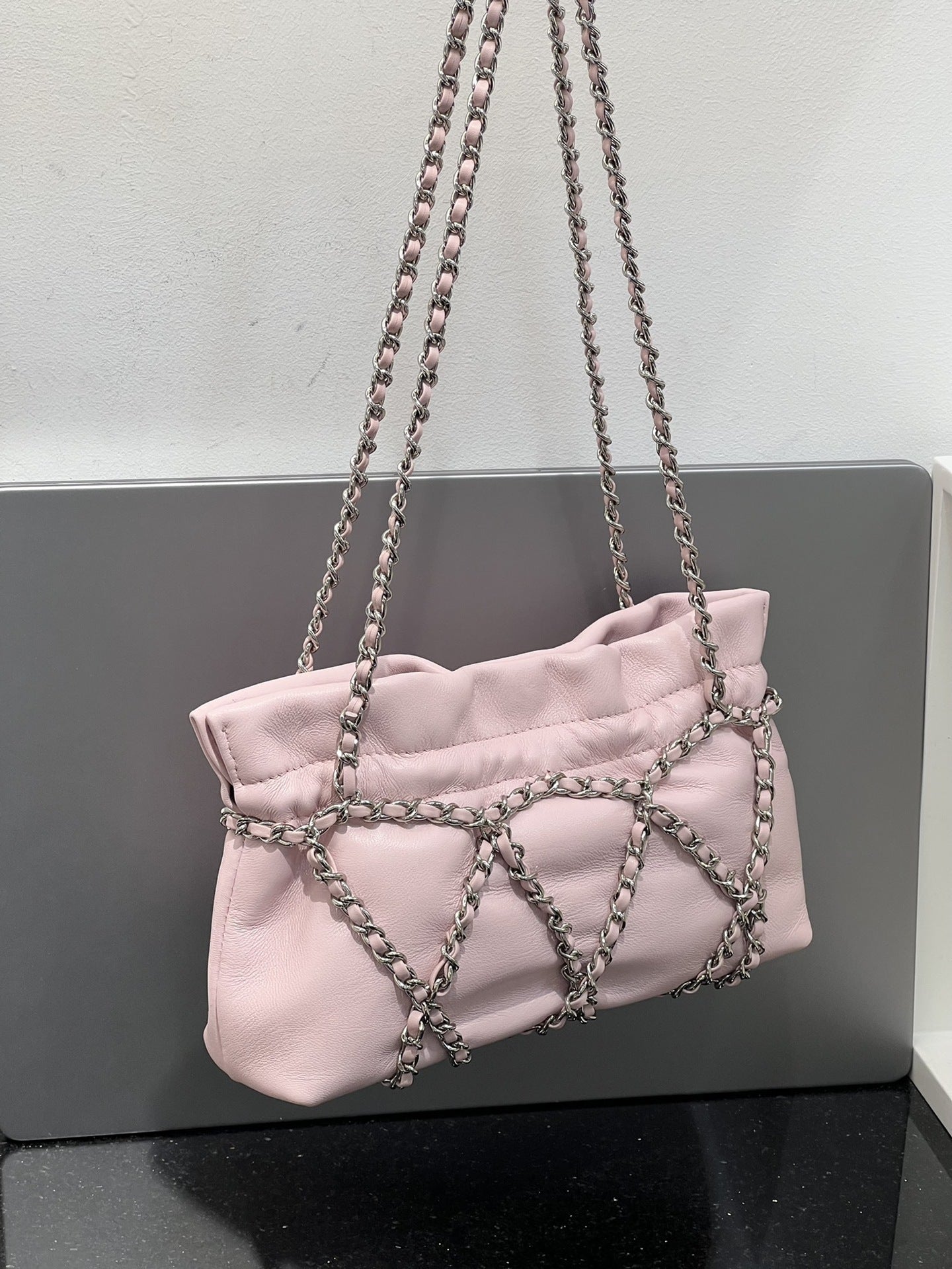 小香风菱格链条包包女2024冬季新款摩登轻奢名媛高级感单肩斜挎包