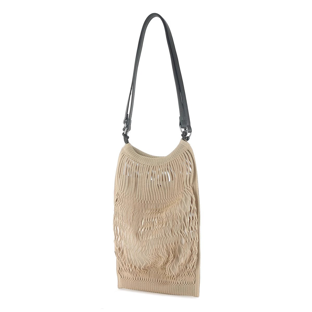 夏日沙滩包小众设计编织网兜镂空购物袋男女同款大容量单肩斜跨包