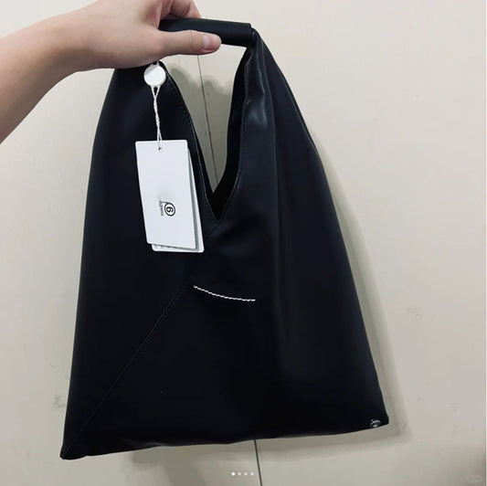 MM马吉啦三角包慵懒风女大容量通勤托特包ins潮流饺子包购物袋6