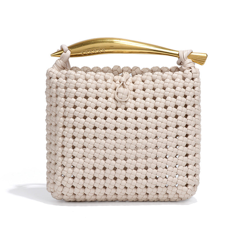 小众风车结沙丁鱼手拎女包时尚百搭手工编织包个性潮流单肩斜挎包