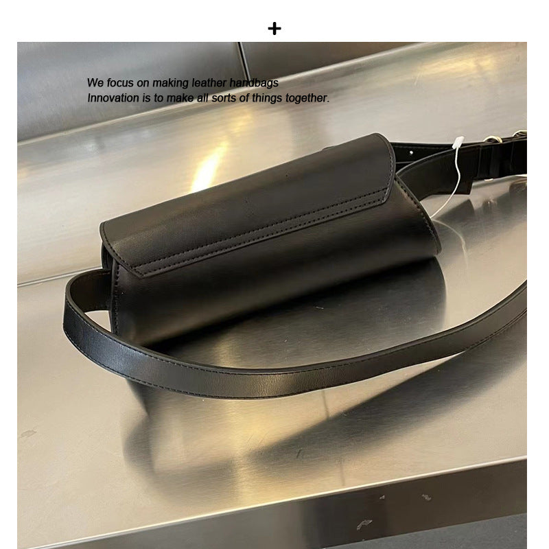 法式纯色包包女质感腋下单肩包女款2024新款设计感小众百搭圆筒包