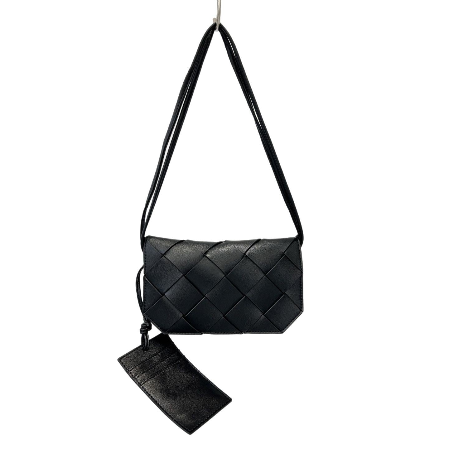 新款潮流真皮手工编织夹子包跨境肩带单肩斜挎厂家直销手机包