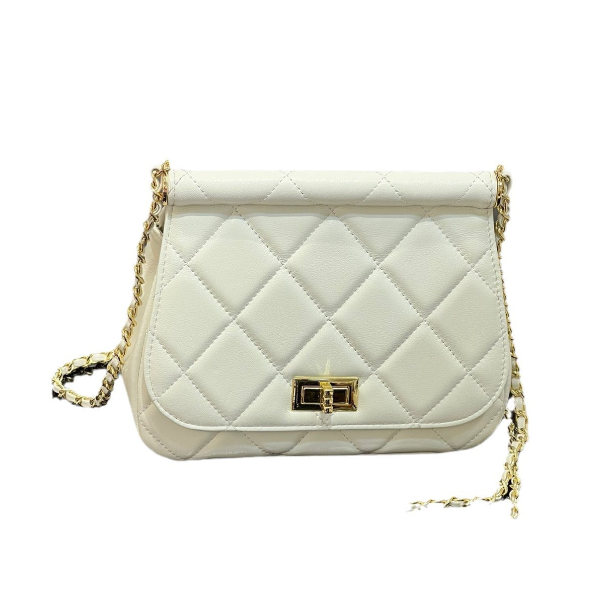 小香风链条包女2024新款时尚高级感小众菱格单肩包夏季斜挎小包女