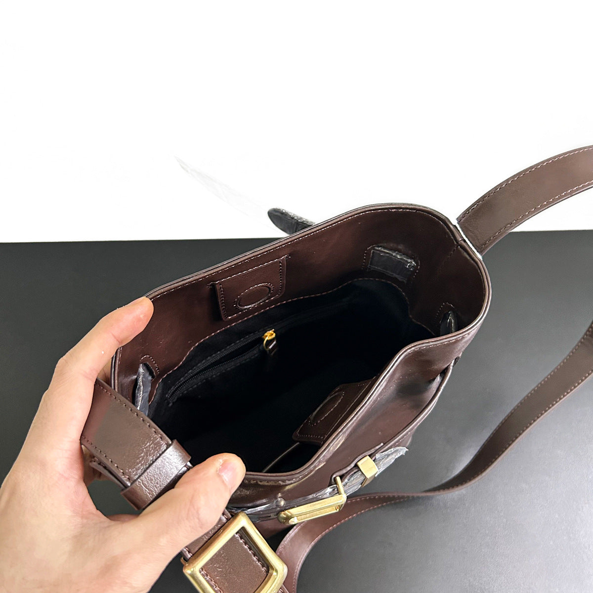 包包女2023新款复古托特单肩小众设计休闲时尚简约通勤百搭斜挎包