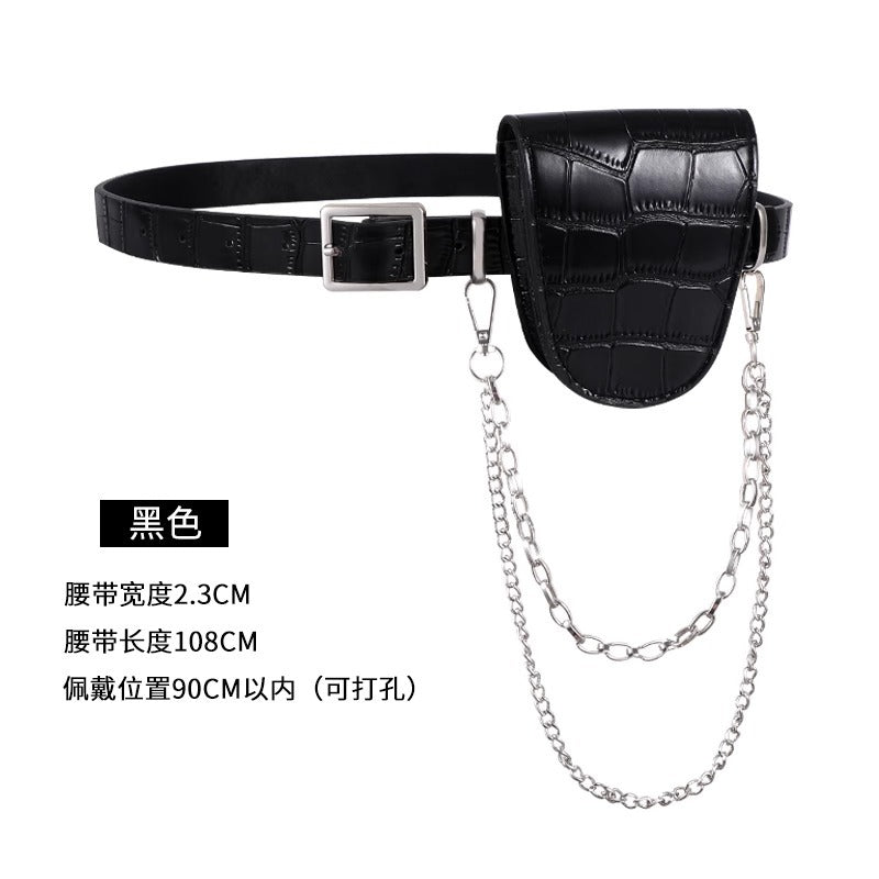 腰带女配西装链条潮ins腰包装饰连衣裙子收腰时尚百搭牛仔裤皮带