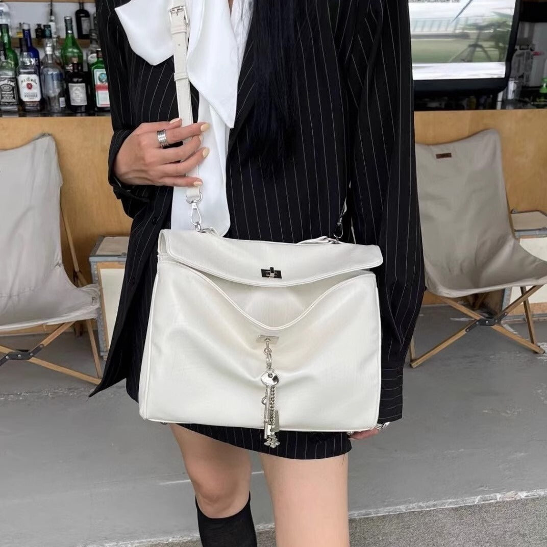 百搭高级感鳄鱼纹腋下凯莉包包女大容量拖特手提斜挎包一件代发