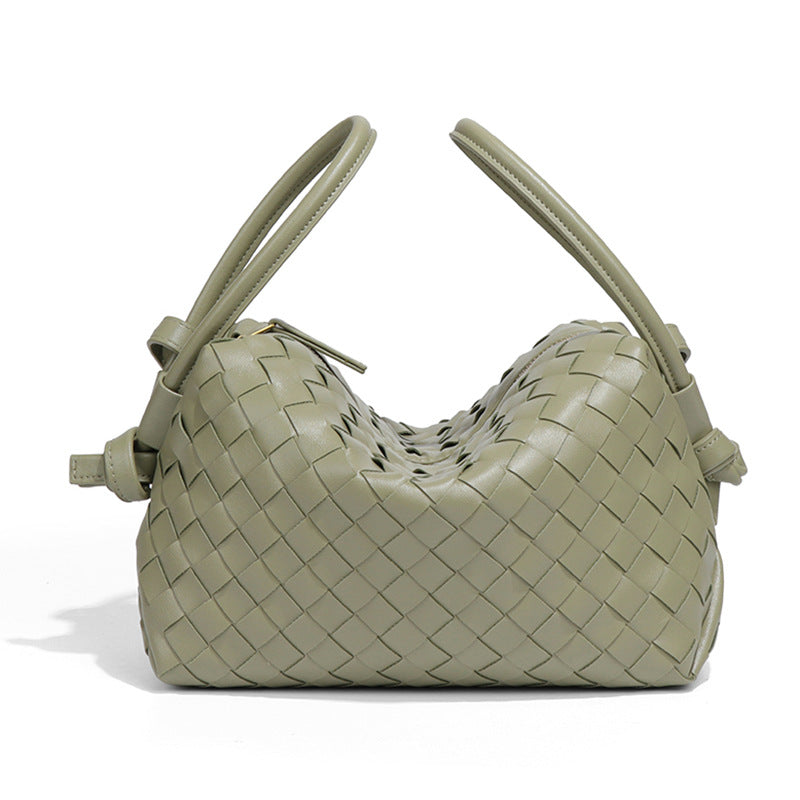 外贸新品手提相机包小众设计手工编织枕头包个性潮流单肩斜挎女包