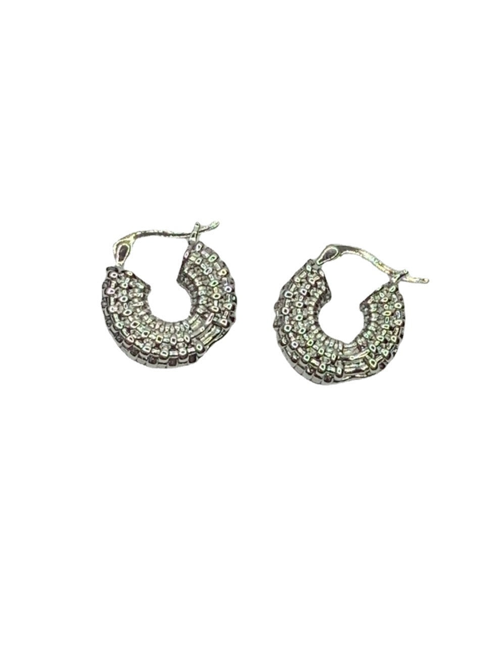 赛林家22新款编织麻花耳环女气质中古Vintage耳扣CEL风镀金耳饰