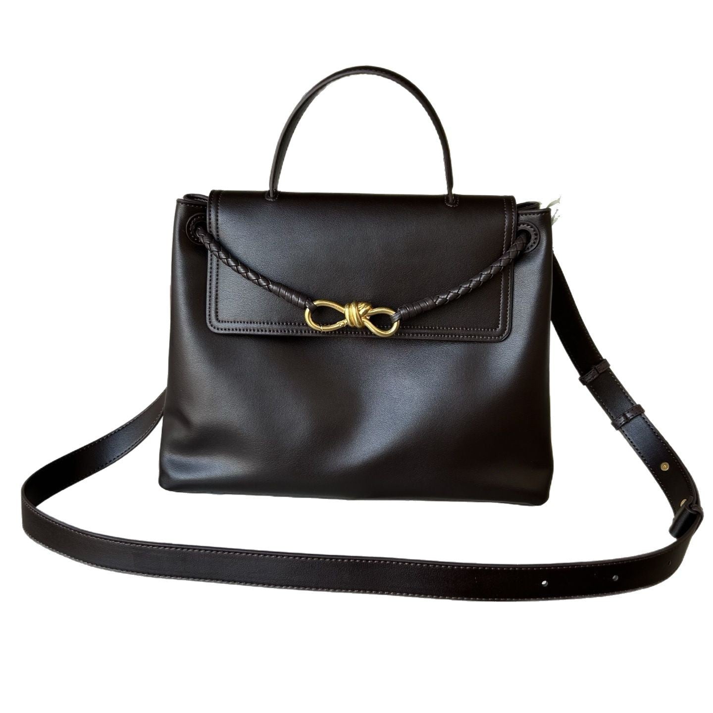 女士包包2025秋冬新款轻奢小众高级感通勤托特包牛皮老钱风手提包