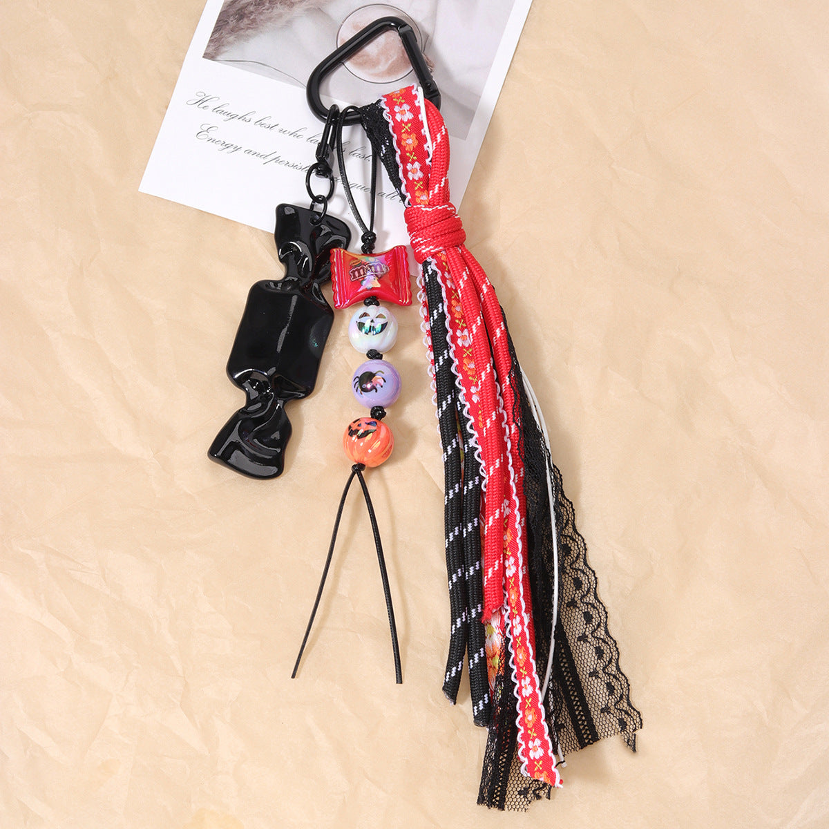 跨境热销万圣节组合挂绳多元素DIY挂件跨境节日装饰派对礼品挂链