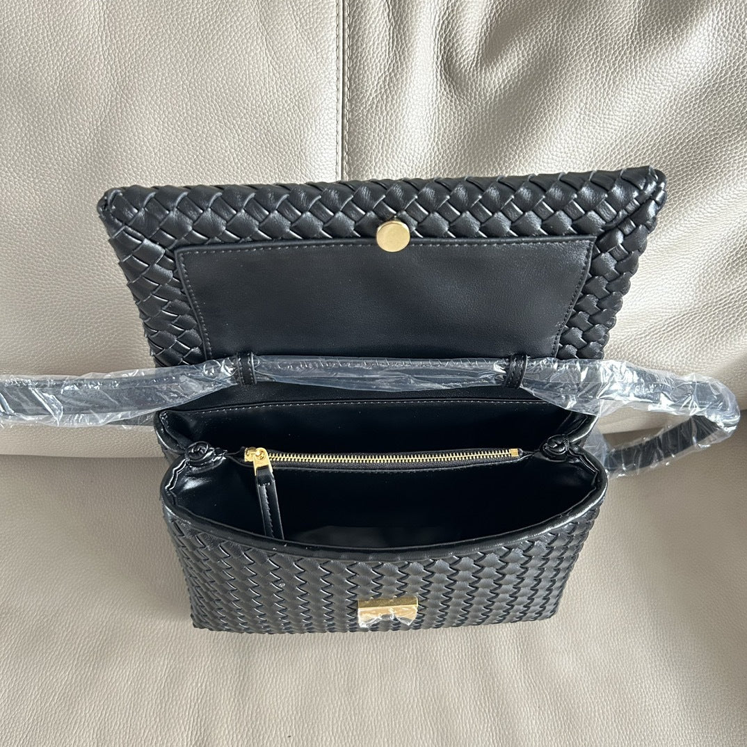 纯手工编织新款腋下包时尚百搭通勤大容量手提包潮流质感斜挎女包