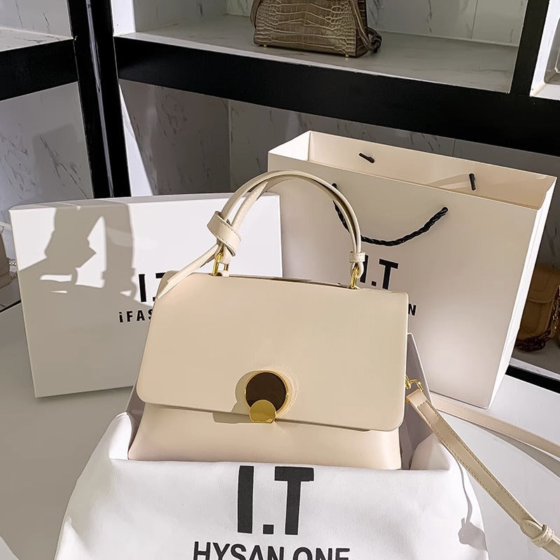 牛皮手提包女单肩斜挎气质手提通勤包腋下包女送妈妈送闺蜜的礼物