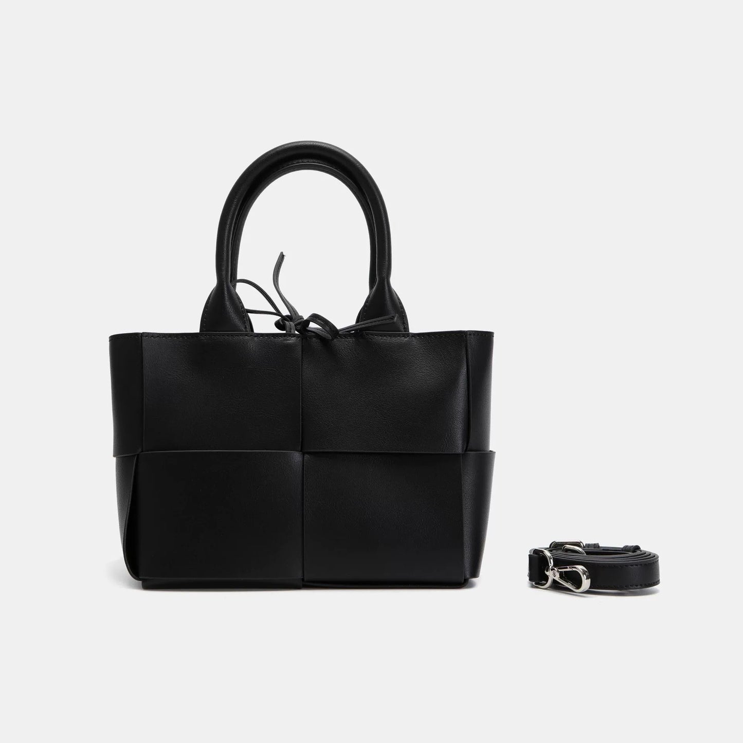 包包女士真皮女包2022新款手提手工编织托特简约大容量轻奢高级