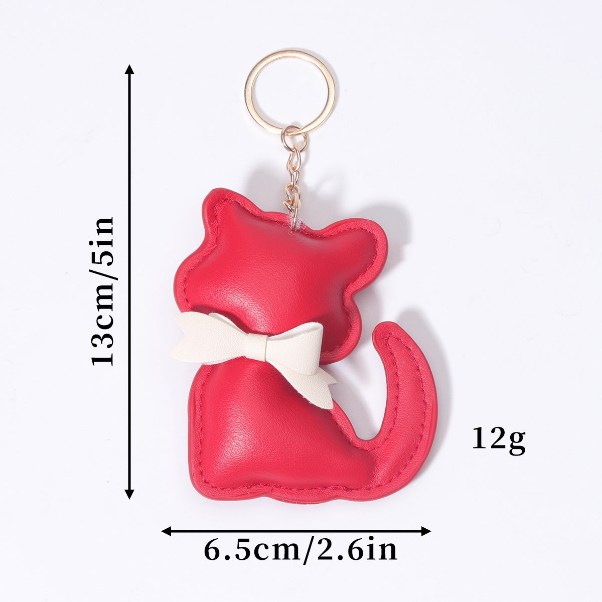 工厂批发定制时尚热销牛角包扣仿真皮挂饰挂件钥匙扣装饰品包包挂