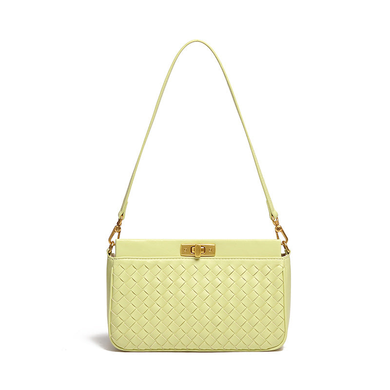 外贸批发初春新款手拎女包时尚休闲手工编织包约会百搭单肩腋下包